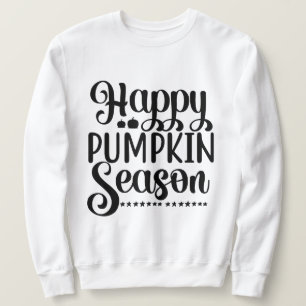 Happy Pumpkin Saison mit Herbstlauben Kürbis Sweatshirt