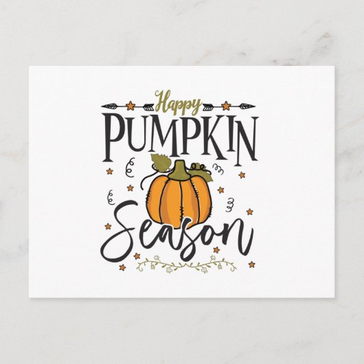 Happy Pumpkin season Postkarte (Vorderseite)