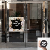 Happy Pumpkin Spice Fensteraufkleber (Büro Tür)