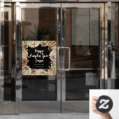 Happy Pumpkin Spice Window Cloning Fensteraufkleber (Büro Tür)