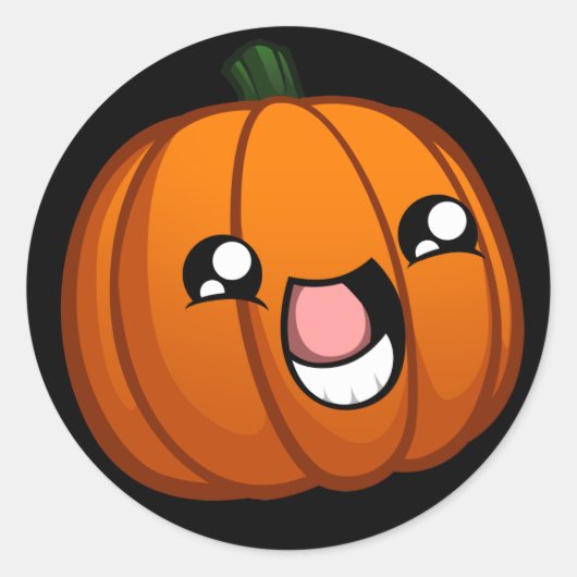Happy Pumpkin Sticker (Vorderseite)