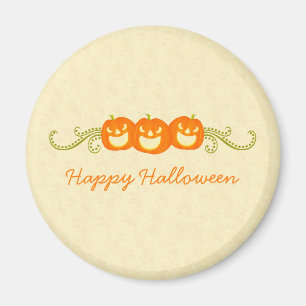 Happy Pumpkin Wirbel Halloween Magnet