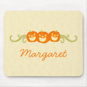 Happy Pumpkin Wirbel Halloween Mousepad