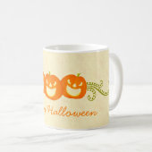 Happy Pumpkin Wirbel Halloween Tasse (VorderseiteRechts)