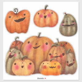 Happy Pumpkins Collection - Niedliches Halloween Aufkleber
