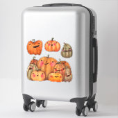 Happy Pumpkins Collection - Niedliches Halloween Aufkleber (Koffer)