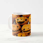 Happy Pumpkins Halloween Herbssaison Kaffeetasse (Vorderseite Links)