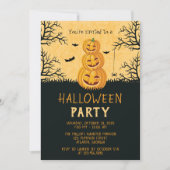Happy Pumpkins Halloween-Party Einladung (Vorderseite)
