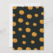 Happy Pumpkins Halloween-Party Einladung (Rückseite)
