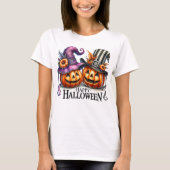 Happy Pumpkins in Hats T-Shirt (Vorderseite)