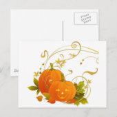 Happy Pumpkins Postkarte (Vorne/Hinten)
