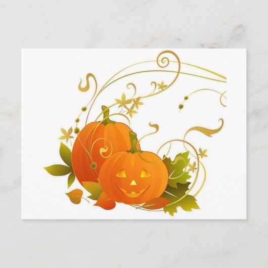 Happy Pumpkins Postkarte (Vorderseite)