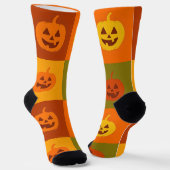 Happy Pumpkins Socken (Gewinkelt)