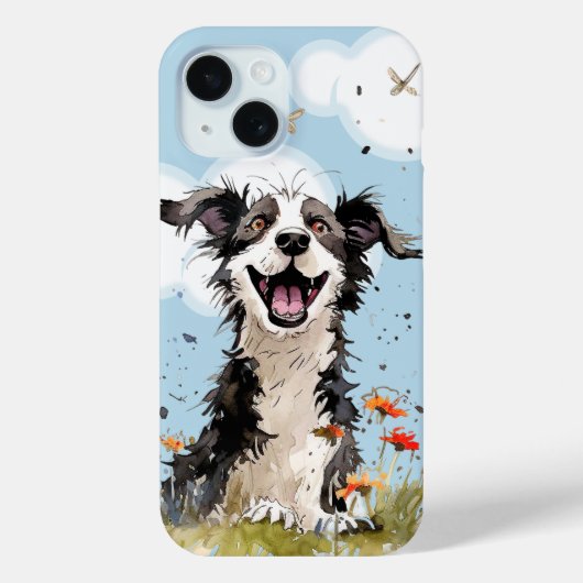 Happy Pup Case-Mate iPhone Hülle (Rückseite)