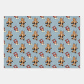 Happy Pup Doggie Liebe Wrapping Paper Geschenkpapier Set (Vorderseite)