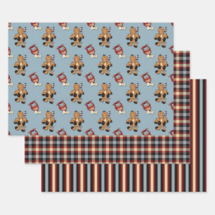 Happy Pup Doggie Liebe Wrapping Paper Geschenkpapier Set