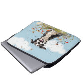 Happy Pup Laptopschutzhülle (Vorne Knopf)