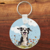 Happy Pup Schlüsselanhänger (Vorderseite)