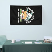 Happy Puppies Rolling in May - Kawaii Hund Kunst Banner (Messeveranstaltung)