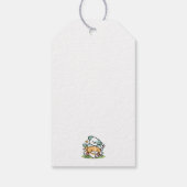 Happy Puppies Rolling in May - Kawaii Hund Kunst Geschenkanhänger (Rückseite)