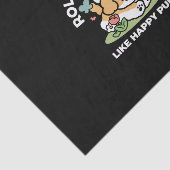 Happy Puppies Rolling in May - Kawaii Hund Kunst Seidenpapier (Ausschnitt)