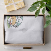 Happy Puppies Rolling in May - Kawaii Hund Kunst Seidenpapier (Geschenk)