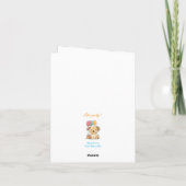 Happy Puppy, Boy, Let's Pawty, 1st Birthday, Card, Einladung (Rückseite)
