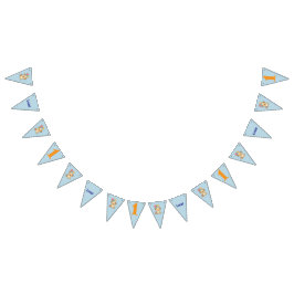 Happy Puppy, Boy, Let's Pawty, 1st Birthday Wimpelkette