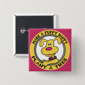 Happy Puppy - Button (Vorne & Hinten)