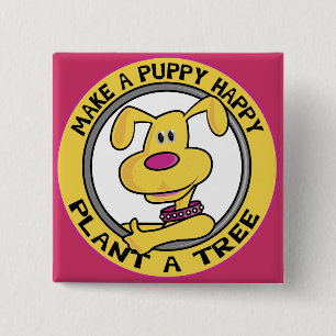 Happy Puppy - Button