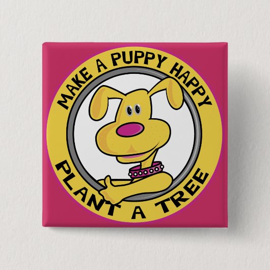 Happy Puppy - Button (Vorderseite)