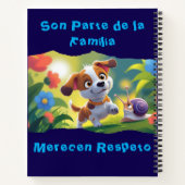 Happy Puppy/Cachorrito Felíz Notizblock (Rückseite)