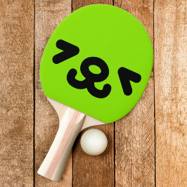 Happy Puppy Face Green Tischtennis Schläger