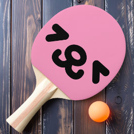 Happy Puppy Face Light Pink Tischtennis Schläger