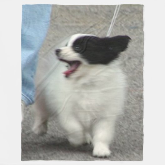 HAPPY PUPPY FLEECEDECKE (Vorderseite)