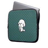 Happy Puppy Laptopschutzhülle (Vorderseite Links)