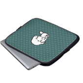 Happy Puppy Laptopschutzhülle (Vorne Knopf)