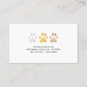 Happy Puppy | Park Grass | Hundepaws Visitenkarte (Rückseite)