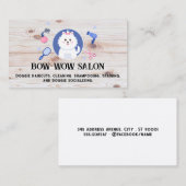 Happy Puppy Salon | Holzplatten Visitenkarte (Vorne/Hinten)