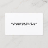 Happy Puppy Salon | Holzplatten Visitenkarte (Rückseite)