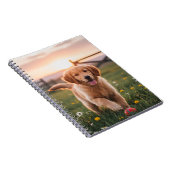 Happy Puppy Spiral Notebook Notizblock (Rechte Seite)