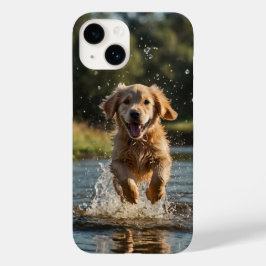 Happy Puppy Splash Case-Mate iPhone 14 Hülle