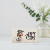 Happy Puppy Student - Dog Training Visitenkarte (Stehend Vorderseite)