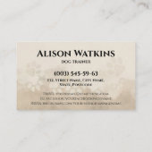 Happy Puppy Student - Dog Training Visitenkarte (Rückseite)