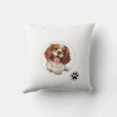 Happy Puppy Throw Kissen (Rückseite)