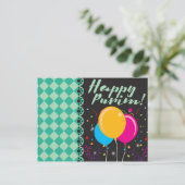 Happy Purim (פּ וּ י ם) Postkarte (Stehend Vorderseite)