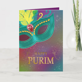 Happy Purim - Chag Purim Jewish Holiday Card Karte