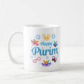 Happy Purim - Chag Purim Sameach Kaffeetasse (Links)