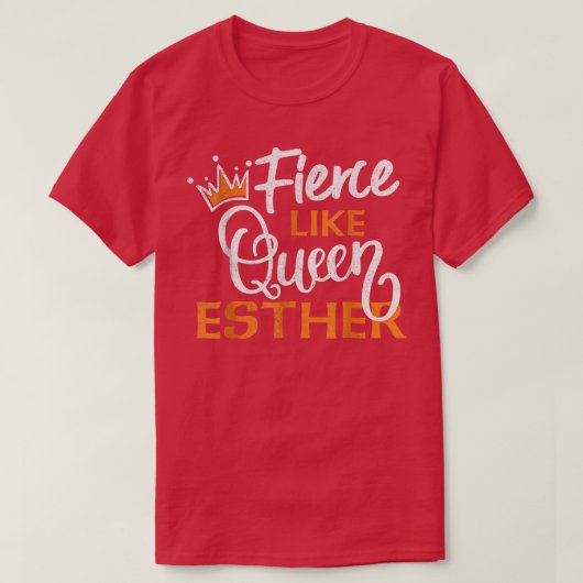 Happy Purim Costume Idea Queen Esther Hebrew Jewis T-Shirt (Design vorne)