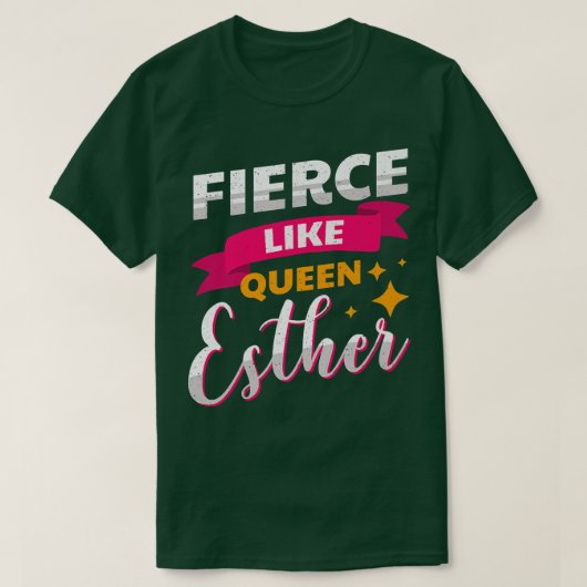 Happy Purim Costume Idea Queen Esther Hebrew Jewis T-Shirt (Design vorne)